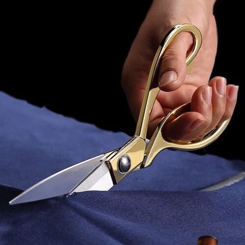 Scissors Stainless Professional Tailors Steel Vintage Sewing Scissors for Needlework Tailor Shears Fabric DIY Tool Cutter