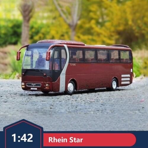 Original 1:42 Yutong Bus Bus MAN Rhein Star Alloy Car Model Car Model Collection