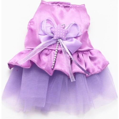 Multi Colors Cute New Born Puppy Dress Pet Dog Clothes for Small Dog Wedding Dress Puppy Clothing