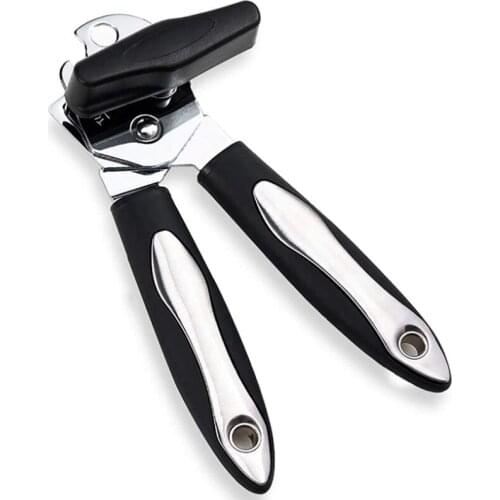 Can Opener Manual,Classic Multifunction Can Opener, Food-Safe Stainless Steel, Smooth Edge for Elderly with Arthritis