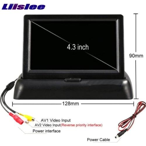 Liislee For Mercedes Benz C Class W202 Foldable Car HD TFT LCD Monitor Screen Display / NTSC PAL Color TV System