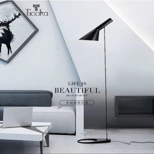 Tiooka Modern Metal Floor Lamp Home Cornor Decor Living room Bedside Study Hotel Stand Floor Light Rotatable with Floor Swicth