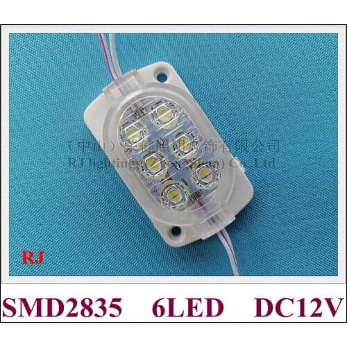 LED light module DC12V/DC24V 1.2W 150lm SMD2835 6ed 65mm*40mm rectangle style waterproof Truck light Warning Contour light