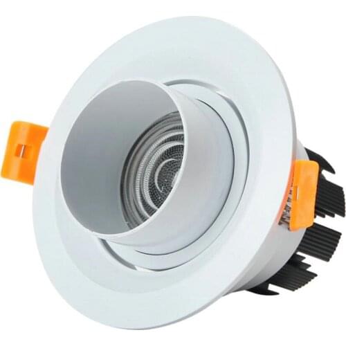 Telescopic zoom dimmable LED downlight lamp 7W 12w COB LED spot 220V / 110V ceiling recessed downlights round LED light