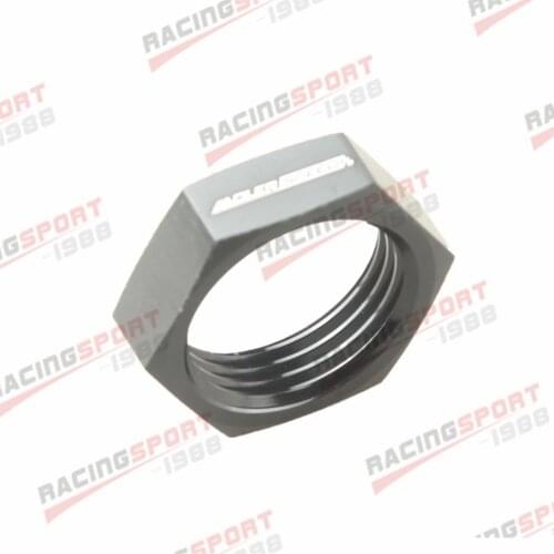 Universal 12AN AN12 AN-12 AN Nut Bulkhead Fitting Adapter Aluminum Black