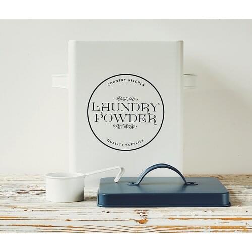 5L Rice Storage Bucket Laundry Powder Storage Box for Bathing Room Decoration Flour Grains Container with Sealed Moisture-proof