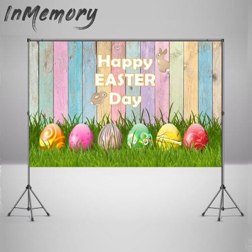 Spring Backdrop Easter Egg Fairy Tale Forest Children Newborn Photocall Wood Photography Background