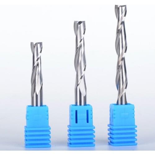 1Pcs 6mm CEL 17-42mm 2 Flutes Spiral with blade Milling Cutter CNC End Mill router bit for wood carbide router tool