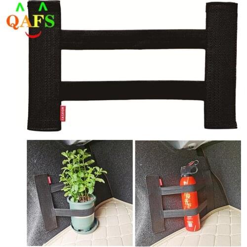 1Pc Universal Car Rear Trunk Organizer Elastic Strap Fixed Stowing Tidying