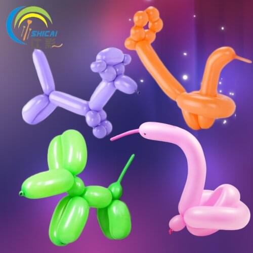 10pcs Magic Balloon Long Balloon Cartoon Animal Balloon DIY Balloons Wedding Decoration Parting Birthday Decoration