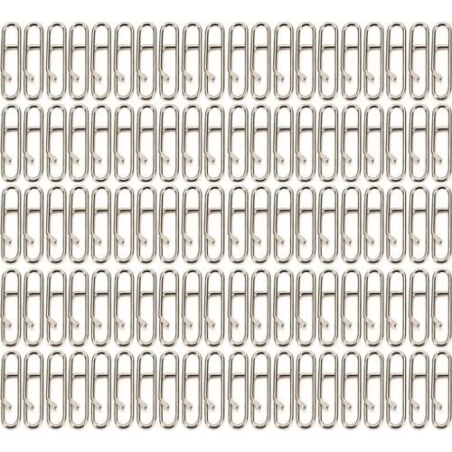 100pcs Fishing Snap Swivel Hook Bass Connector Carp Fishing Lures