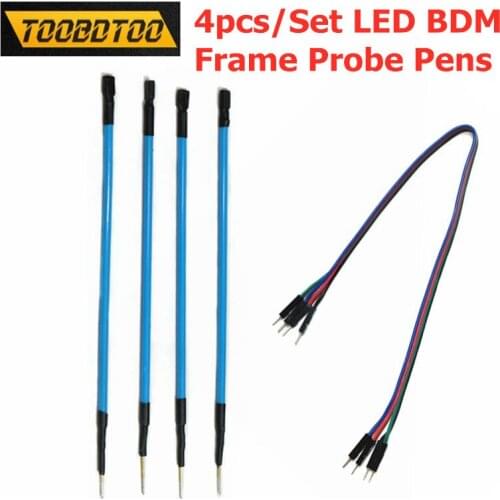 4pcs/Set LED BDM Frame Probe Pens ECU Programming Tool For Fgtech/BDM100 4 Probe Pens LED BDM Frame pins