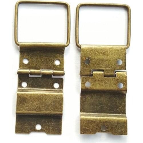 50pcs 22*46mm Antique Hinge Wooden Box Hardware Accessories Metal Hinge Special Jewelry Box Wholesale Even The Wire Hinges