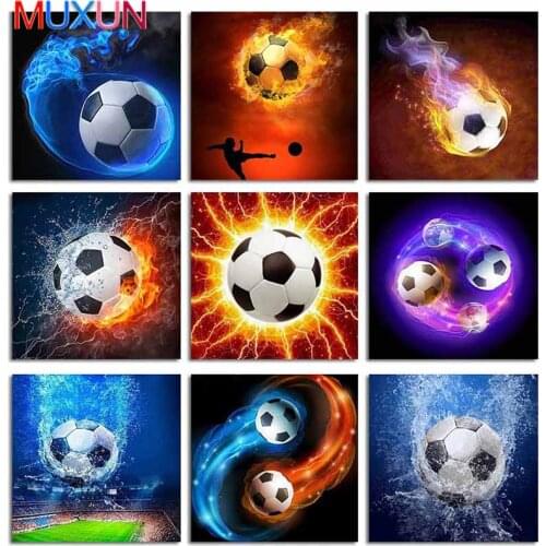 5D Diamond Painting Football Cross Stitch Landscape Diamond Mosaic Embroidery Picture Resin Diamond Draw Decor Painting Bh112