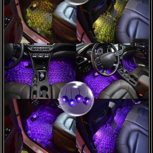 AOZBZ Car LED String Lights LED Decorative Mood Light Car Ambient Lights Star Lights LED Decorative Mood Lights