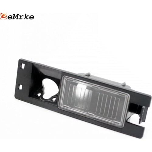 EEMRKE Car Camera Bracket Black License Plate Lights Housing for Opel Adam Ampera Astra Cascada Corsa Meriva Zafira Tigra Insig