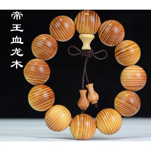 Imperial blood dragon wood bracelet 20 transparent conifers beads bracelet lovers jewelry wooden playing beads factory wholesale
