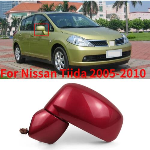 CAPQX For Nissan Tiida 2005 2006 2007 2008 2009 2010 Side Rear View Mirror Rearview Mirror Reversing Mirror Assembly 3/5 wire