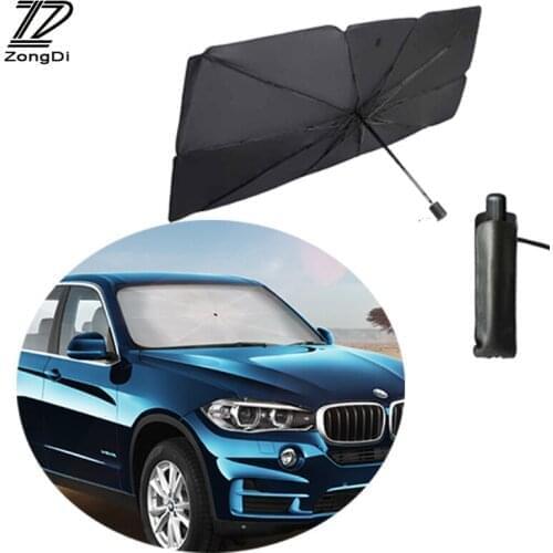 Car Windshield Cover Parasol UV Protection Sun Shade Mini Folding Umbrella for Peugeot Nissan Toyota Auto Interior Accessories