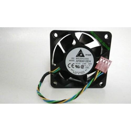 DELTA AFB0612EH DC12V 0.48A 60*60*25MM 6025 6cm 4-wire Temperature Control Server Cooling Fan