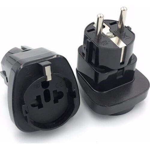 Electrical Socket Universal US EU GER to EU AC Power Socket Plug Travel Charger Adapter Converter 250V 10A Socket