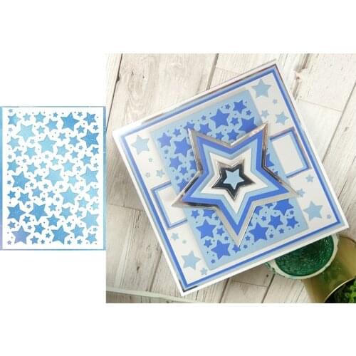 Starry Background Plate Frame Metal Cutting Dies Stencil For Making Decor Diy Scrapbooking Photo Paper Cards Crafts New