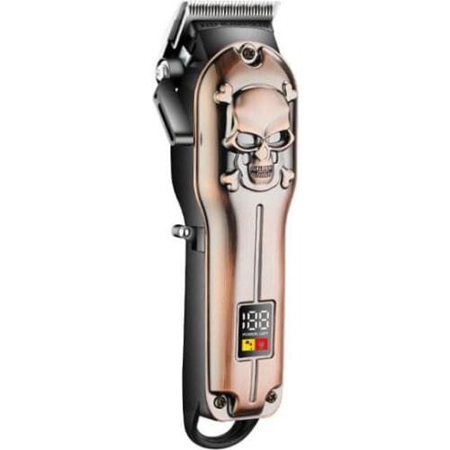 Kemei hair trimmer KM-2618 rechargeable hair clipper haircut machine oil head clipper white hair carving beard trimmer LCD