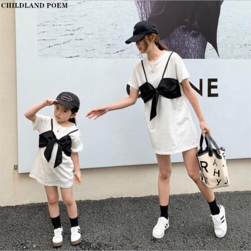 Mother Daughter Matching Clothes Summer Mom And Daughter Dresses Family Matching Clothes Outfits Mommy And Me Clothes Girl Dress