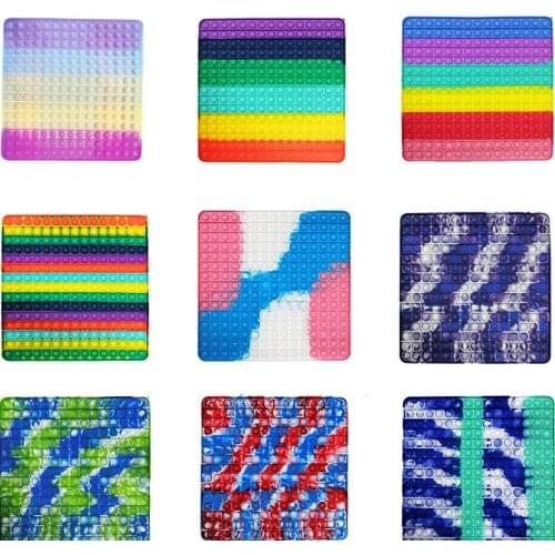 35CM Pikachu Hot Push Bubble Fidget Toys Adult Stress Relief Toy Discoloration Antistress Soft Squishy Anti-Stress Figet Gift