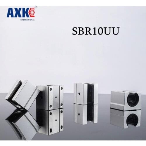 Thrust Bearing Axk Free Shipping 1pcs Sbr10uu Aluminum Block 10mm Linear Motion Ball Bearing Slide Match Use Sbr10 Guide Rail