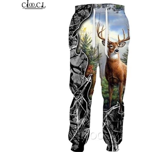 CLOOCL Popular Deer Hunting Sweatpant 3D Print Trousers Men Women Harajuku Jogging Pant Streetwear Casual Pant Drop Shipping