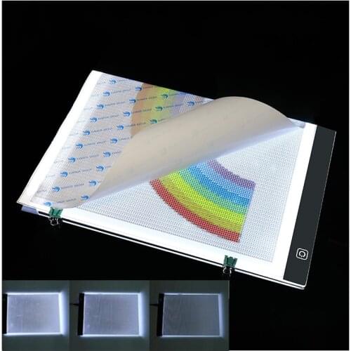 Dimmable A4 Size Led Light Pad Tablet Diamond Painting Eye Protection Copy Board Diamond Embroidery Drawing Tablet Kids Gifts