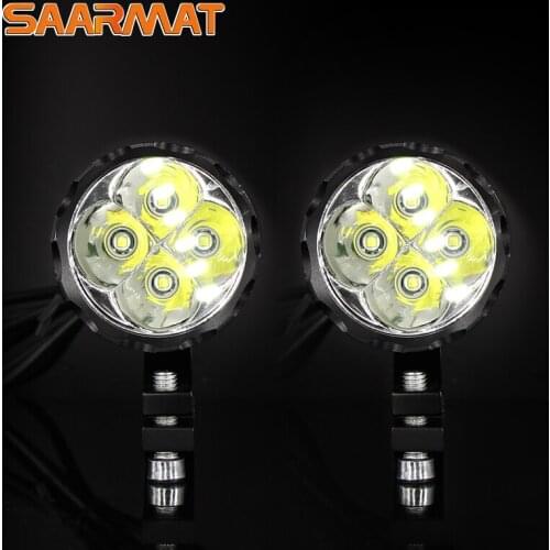 LED Mini Motorcycle Headlight 3000Lm 6000K Fog Lights Lamp DRL High Brightness Household Motorbike White for Honda Yamaha