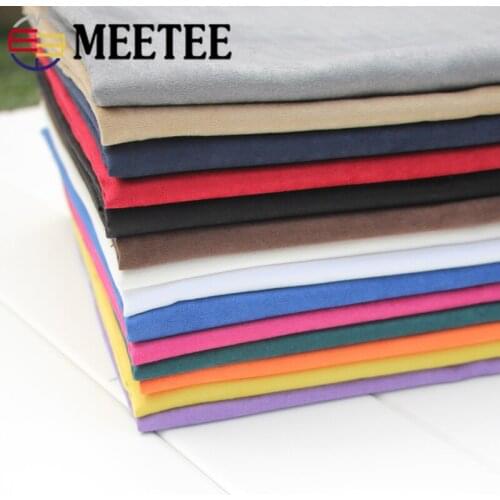 Meetee 100/200x150cm Suede Cloth Fabic for Winter Autumn Jacket Fabric Handbag Sofa Cover Clothes DIY Crafts Sew Accessories