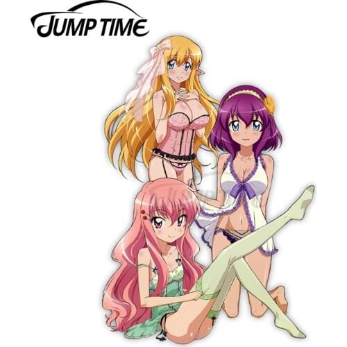 Jump Time 13 x 12cm For Louise Sexy Anime Girl Car Truck Decal Bumper Window Vinyl Car Stickers 3D Sticker Waterproof DIY