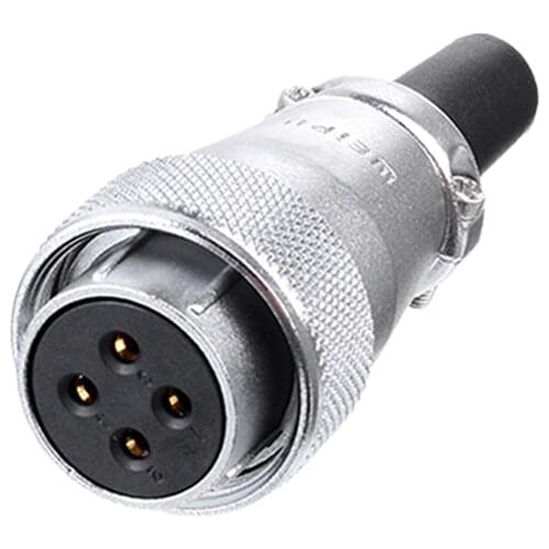 WS24 WS24K*TQ M24 Waterproof Connector 2 3 4 9 10 12 19 Pin Female Plug Display Solare LED Lighting Car Boat Electrical Adapter