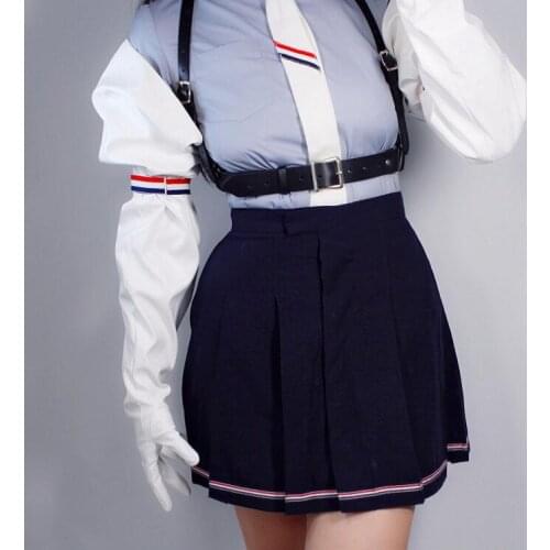 Womens fashion wide sleeve white pu leather glove ladys club performance formal party leather long glove 85cm R2513