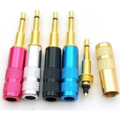 100pcs 5color mini 2.5mm Mono plug Audio soldering connectors