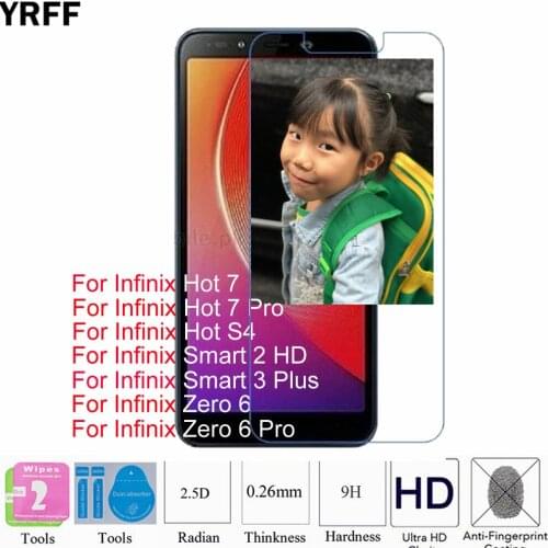 2pcs For Infinix Hot 7 Pro S4 For Infinix Smart 3 Plus Smart 2 HD Zero 6 Pro Tempered Glass Protective Screen Protector Film