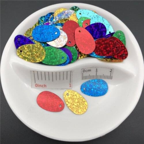 20g 12*20mm Oval/Egg Shape Flat Loose Sequins Paillettes Sewing,Wedding Craft,Women Kids DIY Garment Accessory Wholesale