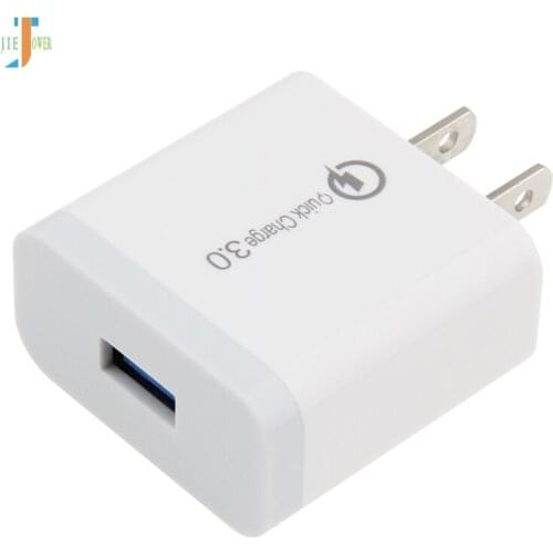 300pcs US Plug QC 3.0 Single USB Phone Charger for IPhone 7 USB Wall Charging Adapter for Xiaomi Redmi Samsung Galaxy S6 S7 HTC