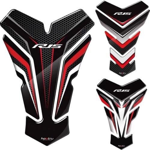 3D Carbon-look Motorcycle Tank Pad Protector Decal Stickers Case for Yamaha YZF150 YZF-R15 Tank