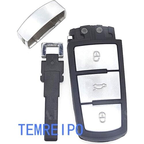 5pcs/lot Replacement smart key case for Vol kswagen magotan 3 button remote control key fob shell