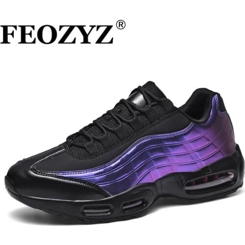 FEOZYZ Full Air Cushion Running Shoes for Men Shock-absorbing Trainers Sport Sneakers Men