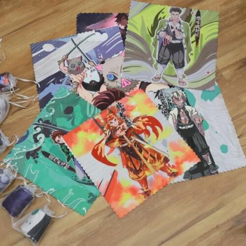 30*30CM Anime Demon Slayer Hashibira Inosuke Hashibira Inosuke Rengoku Kyoujurou Washcloth wash face towel toys Gift
