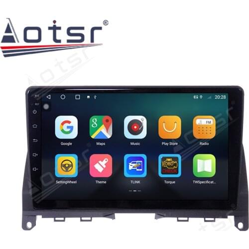 6+128G For Mercedes Benz C Class W204 2009 2013 Android 10 Car Radio Multimedia Video Player GPS 9" IPS Screen Carplay 4G Lite