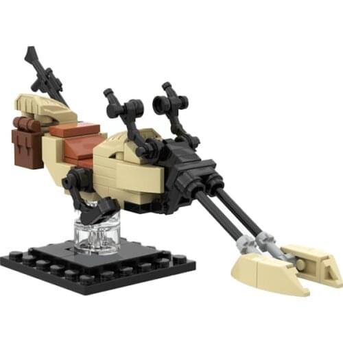 LEQUMOC Movie Star Plan Speeder Bike 77PCS Bricks MOC Model Building Blocks Toys for Children DIY Toy Kids Gifts for Boys