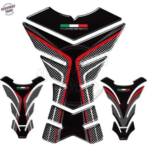 Italy Flag Limited Edition Motorcycle Tank Pad Protector Decal Stickers Case for Honda Suzuki Kawasaki Ducati Aprilia RV4 Tank