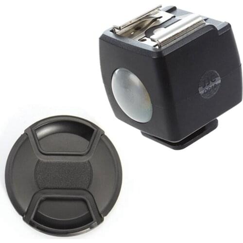 77 Mm Lens Cap Protective Cover Cap New With JSYK-3B Wireless Hot Shoe Flash Remote Slave Trigger