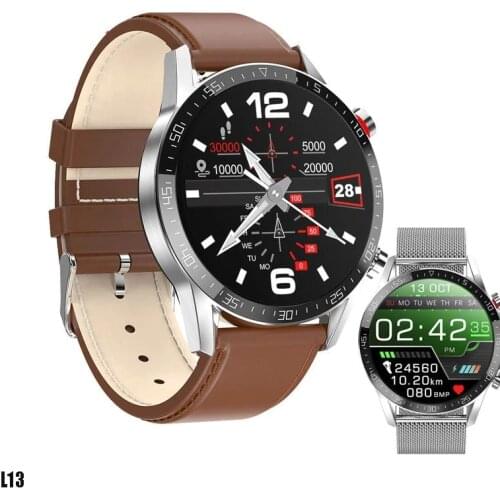 L13 Smart Watch Men ECG+PPG Waterproof Bluetooth Call Blood Pressure Fashion Wristbands Bracelet Fitness GT05 Smartwatch